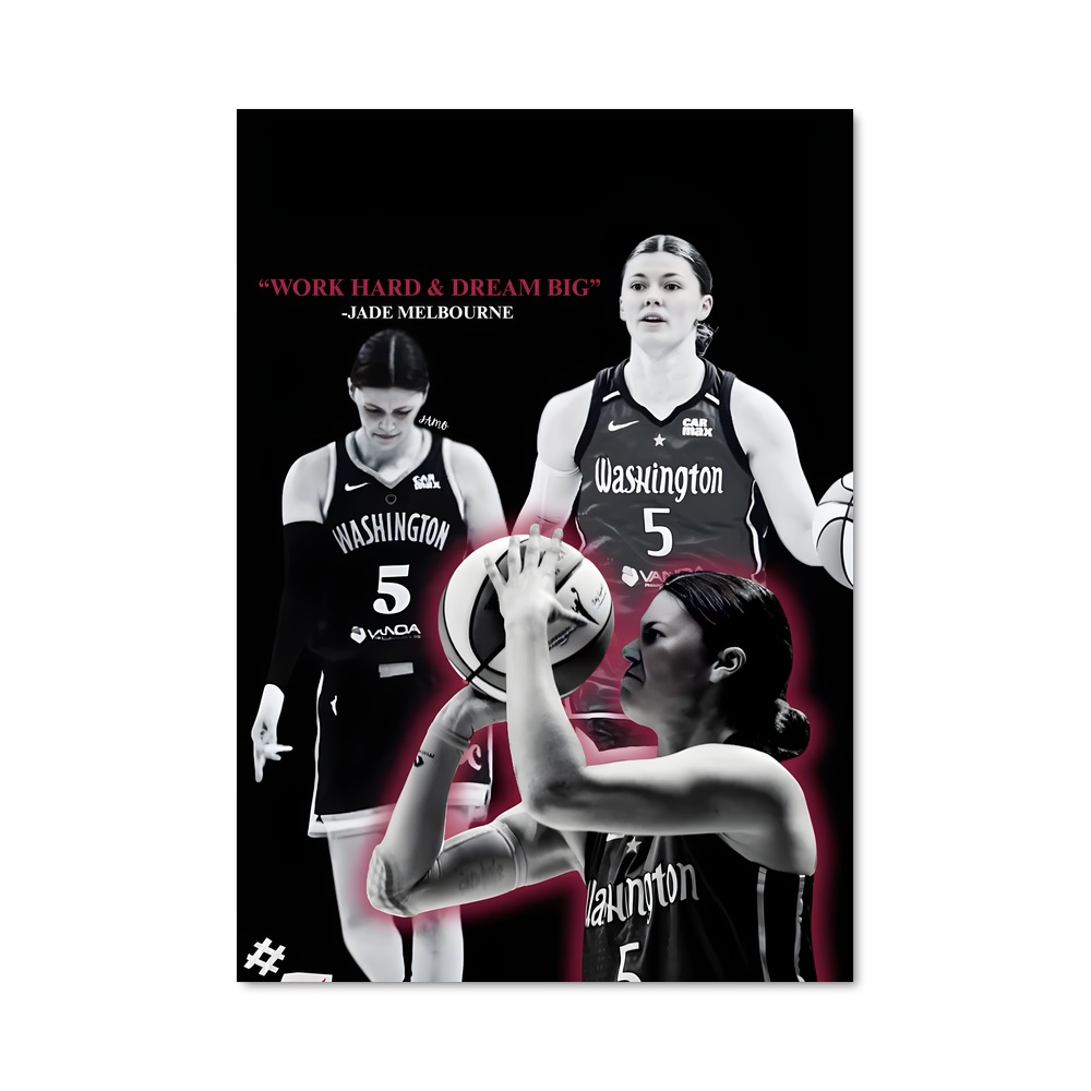 Poster Melbourne united – affiche Basketball